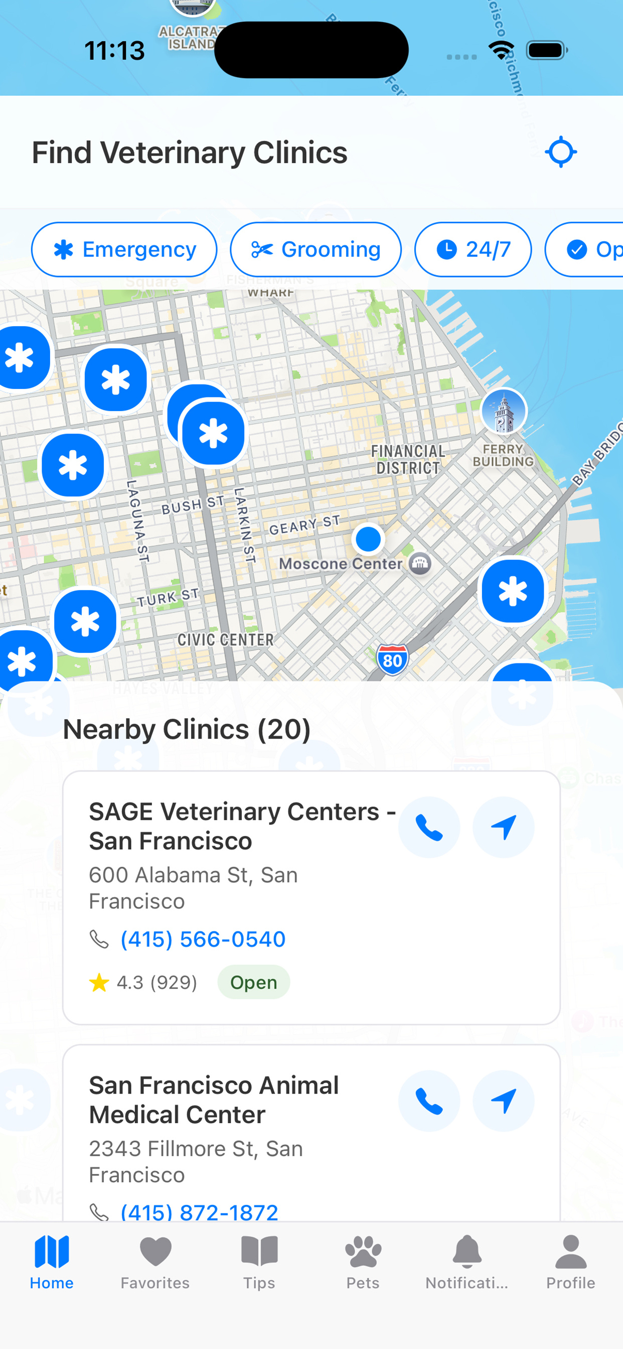 PetSOS App Screenshot 1